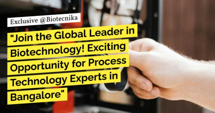 Sartorius Biotech Engg Job Opening - Apply For Process Tech