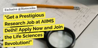 "Get a Prestigious Research Job at AIIMS Delhi! Apply Now and Join the Life Sciences Revolution!"