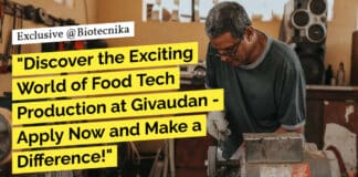 Food Tech Production Executive Job at Givaudan - Apply Now!