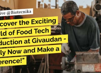 Food Tech Production Executive Job at Givaudan - Apply Now!
