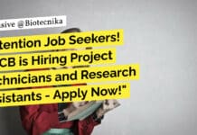 Attention Job Seekers! RGCB is Hiring Project Technicians and Research Assistants – Apply Now! RGCB Project Technician Recruitment - Apply Online