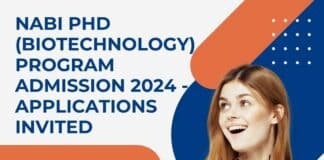 NABI PhD Admission 2024 For Biotechnology - Applications Invited