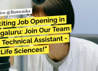 "Exciting Job Opening in Bengaluru: Join Our Team as a Technical Assistant - II in Life Sciences!"