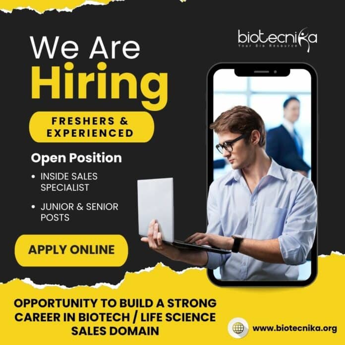 Biotech Inside Sales Specialist