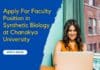 Chanakya University Synthetic Biology