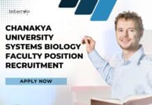 Chanakya University Systems Biology Faculty Position Recruitment, Apply Now! Chanakya University Systems Biology
