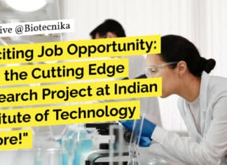 IIT Indore Biotech Job - Life Sciences, Biochem & Microbiology Apply