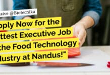 Nandus Food Technology Job - BSc & MSc Candidates Apply Online
