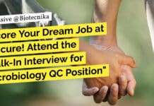 Score Your Dream Job at Emcure! Attend the Walk-In Interview for Microbiology QC Position "Score Your Dream Job at Emcure! Attend the Walk-In Interview for Microbiology QC Position"