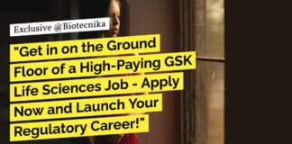 "Get in on the Ground Floor of a High-Paying GSK Life Sciences Job - Apply Now and Launch Your Regulatory Career!"