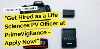 Life Sciences PV Officer at PrimeVigilance, Apply Online