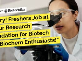 "Hurry! Freshers Job at Dabur Research Foundation for Biotech and Biochem Enthusiasts!"