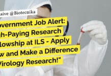Government Job Alert: High-Paying Research Fellowship at ILS – Apply Now and Make a Difference in Virology Research! Virology Research Fellow at ILS - Apply Online Now
