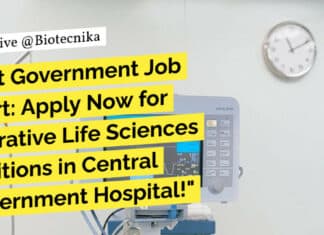 "Hot Government Job Alert: Apply Now for Lucrative Life Sciences Positions in Central Government Hospital!"
