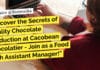 Uncover the Secrets of Quality Chocolate Production at Cacobean Chocolatier – Join as a Food Tech Assistant Manager! Food Tech Assistant Manager - Quality Assurance at Cacobean Chocolatier
