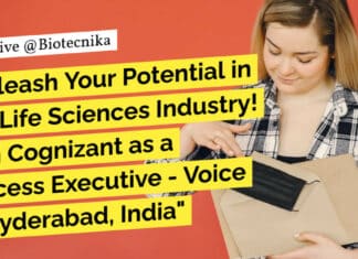 Cognizant Life Sciences Executive - Process Executive Job Available