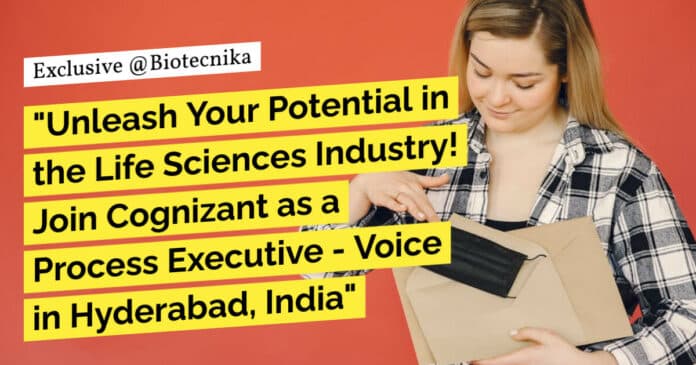 Cognizant Life Sciences Executive - Process Executive Job Available Cognizant Life Sciences Executive - Process Executive Job Available