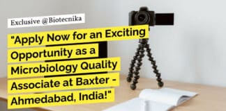 "Apply Now for an Exciting Opportunity as a Microbiology Quality Associate at Baxter - Ahmedabad, India!"