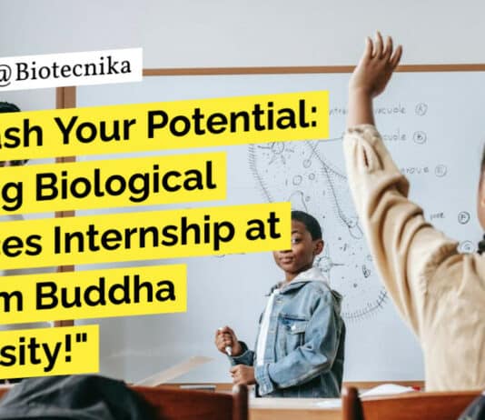 "Unleash Your Potential: Exciting Biological Sciences Internship at Gautam Buddha University!"