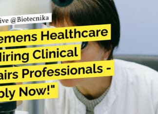 "Siemens Healthcare is Hiring Clinical Affairs Professionals - Apply Now!"