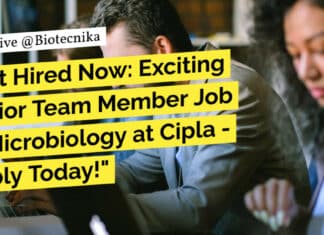 BSc Microbiology Vacancies 2023 - CIPLA Hiring!