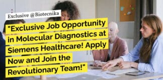 "Exclusive Job Opportunity in Molecular Diagnostics at Siemens Healthcare! Apply Now and Join the Revolutionary Team!"