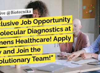 "Exclusive Job Opportunity in Molecular Diagnostics at Siemens Healthcare! Apply Now and Join the Revolutionary Team!"