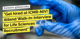 "Get hired at ICMR-NIV! Attend Walk-In-Interview for Life Sciences Recruitment"