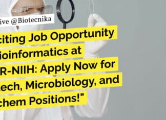 "Exciting Job Opportunity in Bioinformatics at ICMR-NIIH: Apply Now for Biotech, Microbiology, and Biochem Positions!"