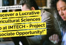 Discover a Lucrative Agricultural Sciences Job at IMTECH – Project Associate Opportunity! "Discover a Lucrative Agricultural Sciences Job at IMTECH - Project Associate Opportunity!"