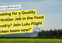 Looking for a Quality Controller Job in the Food Industry? Join Lulu Flight Kitchen team now! "Looking for a Quality Controller Job in the Food Industry? Join Lulu Flight Kitchen team now!"