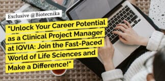 "Unlock Your Career Potential as a Clinical Project Manager at IQVIA: Join the Fast-Paced World of Life Sciences and Make a Difference!"