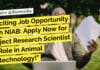 Exciting Job Opportunity with NIAB: Apply Now for Project Research Scientist – I Role in Animal Biotechnology! NIAB Project Research Job - Life Sciences Apply Online