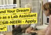 "Land Your Dream Job as a Lab Assistant at CSIR-NEERI - Apply Now!"