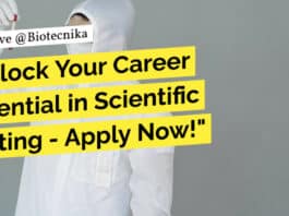 "Unlock Your Career Potential in Scientific Writing - Apply Now!"
