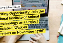 Exciting Opportunity: Join the National Institute of Animal Biotechnology as a Project Associate-I! Walk-in Interviews on November 17th! "Exciting Opportunity: Join the National Institute of Animal Biotechnology as a Project Associate-I! Walk-in Interviews on November 17th!"