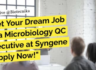 Microbiology QC Executive Job at Syngene - Biotech & Biochem Apply Online