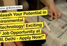 Exciting JRF Job Opportunity at TERI, Delhi – Apply Now! "Unleash Your Potential in Environmental Biotechnology! Exciting JRF Job Opportunity at TERI, Delhi - Apply Now!"