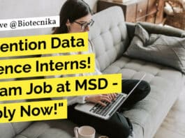 Data Science Intern Job, Hiring at MSD - Apply Online Now!