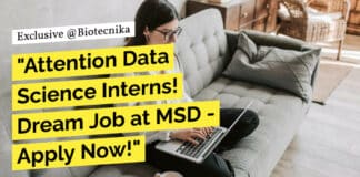 Data Science Intern Job, Hiring at MSD - Apply Online Now!