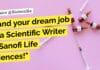 Land your dream job as a Scientific Writer at Sanofi Life Sciences! "Land your dream job as a Scientific Writer at Sanofi Life Sciences!"