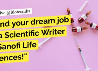 "Land your dream job as a Scientific Writer at Sanofi Life Sciences!"