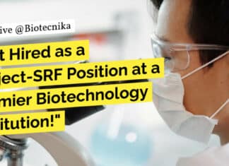 "Get Hired as a Project-SRF Position at a Premier Biotechnology Institution!"