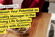Unleash Your Potential as a Quality Manager in the Thriving Life Sciences Industry with Ecocert India! Ecocert Food Tech Job - Life & Agricultural Sciences Quality Job