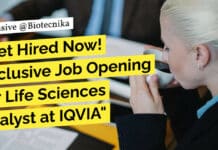 Get Hired Now! Exclusive Job Opening for Life Sciences Analyst at IQVIA "Get Hired Now! Exclusive Job Opening for Life Sciences Analyst at IQVIA"