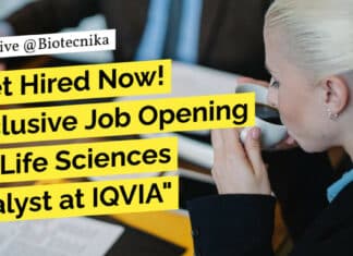 "Get Hired Now! Exclusive Job Opening for Life Sciences Analyst at IQVIA"