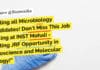 Calling all Microbiology Candidates! Don’t Miss This Job Posting at INST Mohali – Exciting JRF Opportunity in Nanoscience and Molecular Biology! "Calling all Microbiology Candidates! Don't Miss This Job Posting at INST Mohali - Exciting JRF Opportunity in Nanoscience and Molecular Biology!"