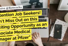 Attention Job Seekers! Don’t Miss Out on this Exciting Opportunity as an Associate Medical Manager at Pfizer Pfizer Medical Manager Jobs For Life Sciences, Apply Online