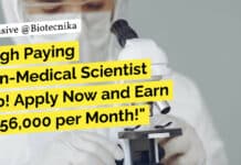 High Paying Non-Medical Scientist Job! Apply Now and Earn Rs.56,000 per Month! "High Paying Non-Medical Scientist Job! Apply Now and Earn Rs.56,000 per Month!"