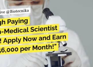 "High Paying Non-Medical Scientist Job! Apply Now and Earn Rs.56,000 per Month!"